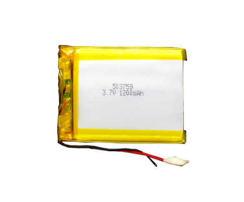 چراغ اضطراری باتری لیتیوم یونی 1200 میلی آمپر ساعتی 503759 3.7 ولت 24 گرمی