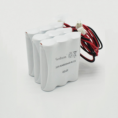 AA900mAh 3.6V علامت خروج اضطراری تعویض باتری NiCd ژاکت PVC