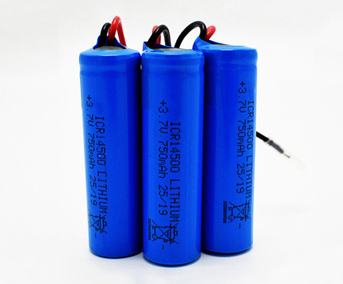 باتری لیتیومی 750 میلی آمپر ساعتی 3.7 ولت ICR14500 بدون بو با ژاکت PVC