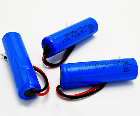 باتری لیتیومی 750 میلی آمپر ساعتی 3.7 ولت ICR14500 بدون بو با ژاکت PVC