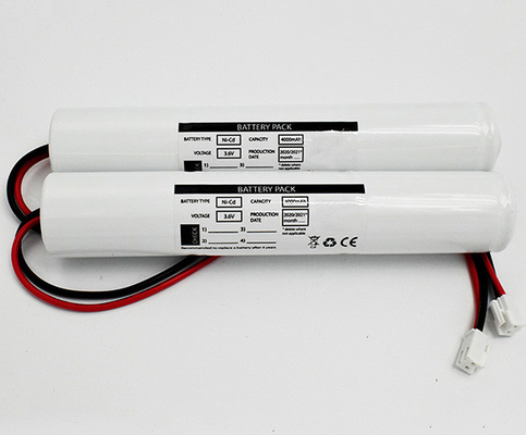 بسته باتری قابل شارژ Ni Cd D4000mAh 3.6V چرخه عمر باتری