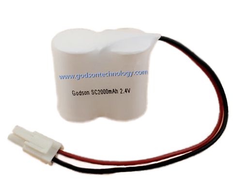 بسته باتری نیکل کادمیوم SC2000mAh 2.4V 500 Times Cycle Life