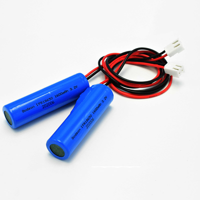 IFR18650 3.2V علامت خروج اضطراری باتری 1600mAh Lifepo4 لیتیوم