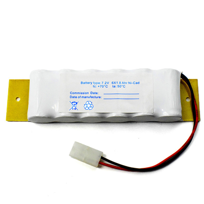 Sign Board Fire Exit Light Batteries NiCd قابل شارژ 1800mAh 7.2V