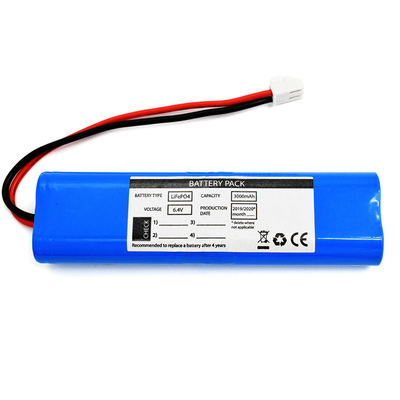 باتری روشنایی اضطراری LiFePO4 3000mah باتری 6.4 ولت آبی PVC