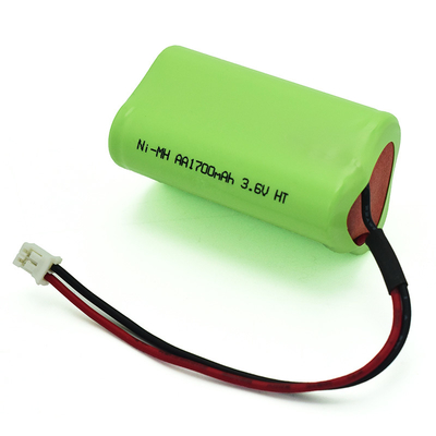 روشنایی اضطراری 3.6 V Ni Mh باتری سلولی AA باتری های قابل شارژ 1700mAh